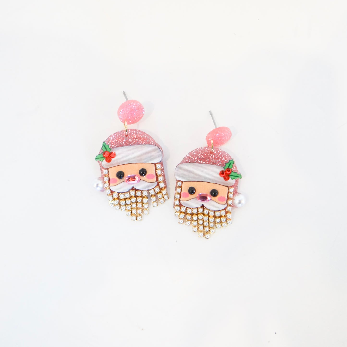 Christmas Santa Dangle Earrings