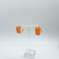 Orange Quartz Hoops