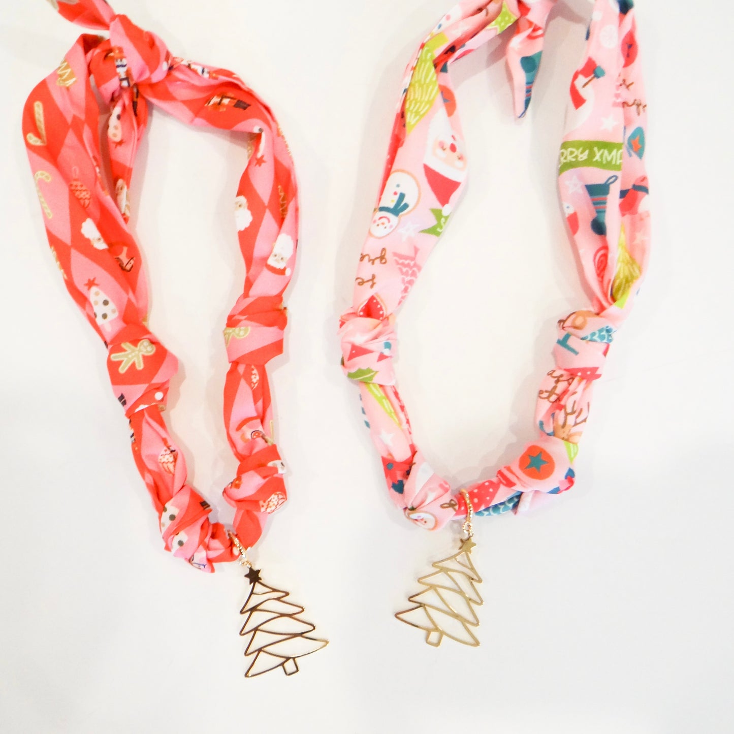 Christmas Scarf Charm Necklace
