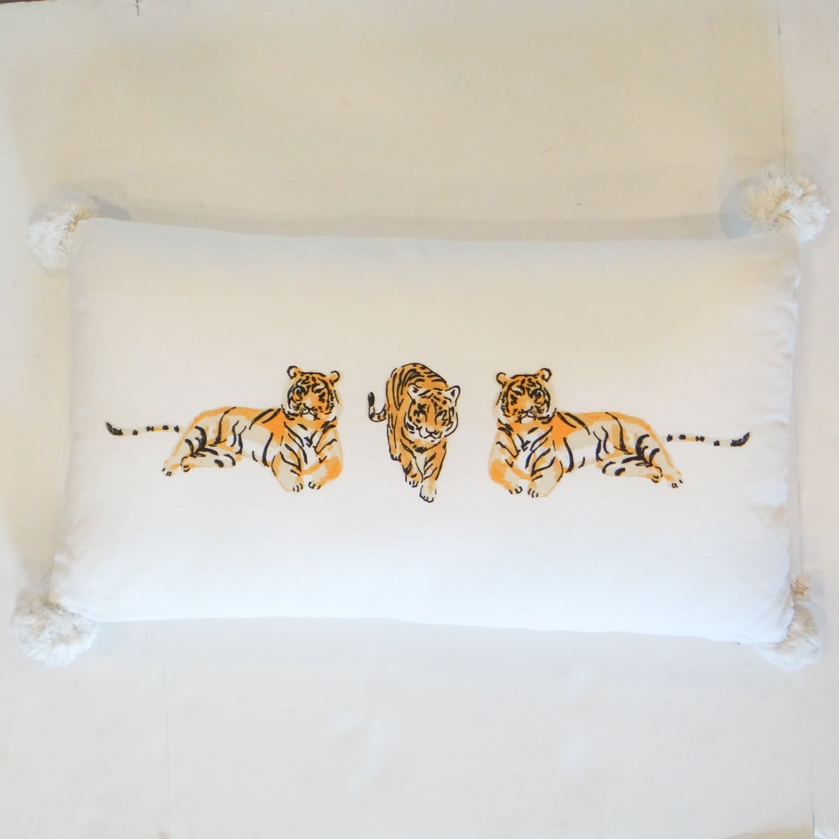 Regal Tiger Lumbar Pillow