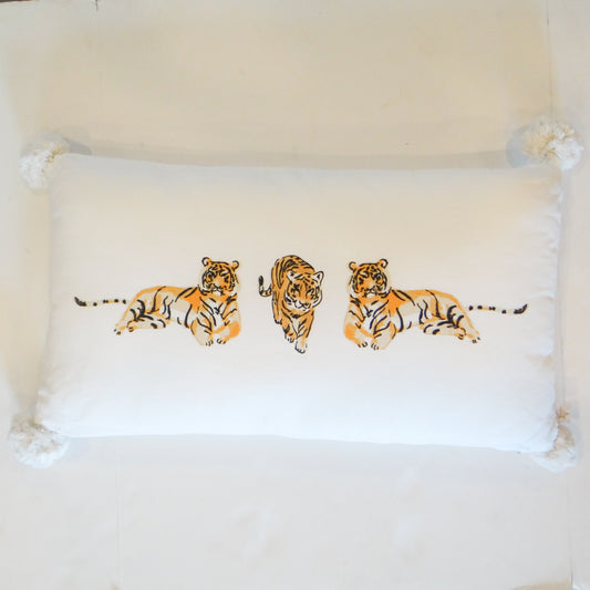Regal Tiger Lumbar Pillow