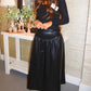 Leather Midi Skirt