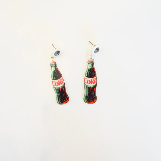 Vintage Diet Coke Bottle Earrings