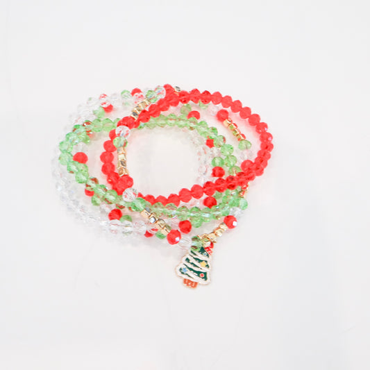 Christmas Tree Charm Bracelet