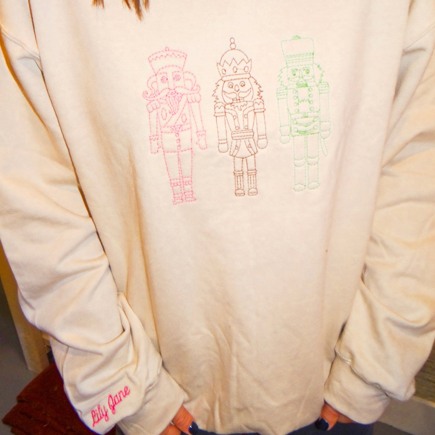 Embroidered Nutcracker Sweatshirt