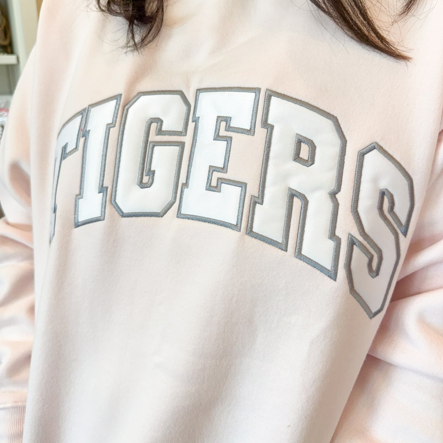 Blush Tigers Mock Neck