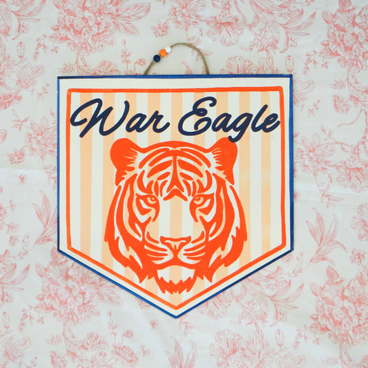 War Eagle Home Plate Door Hanger