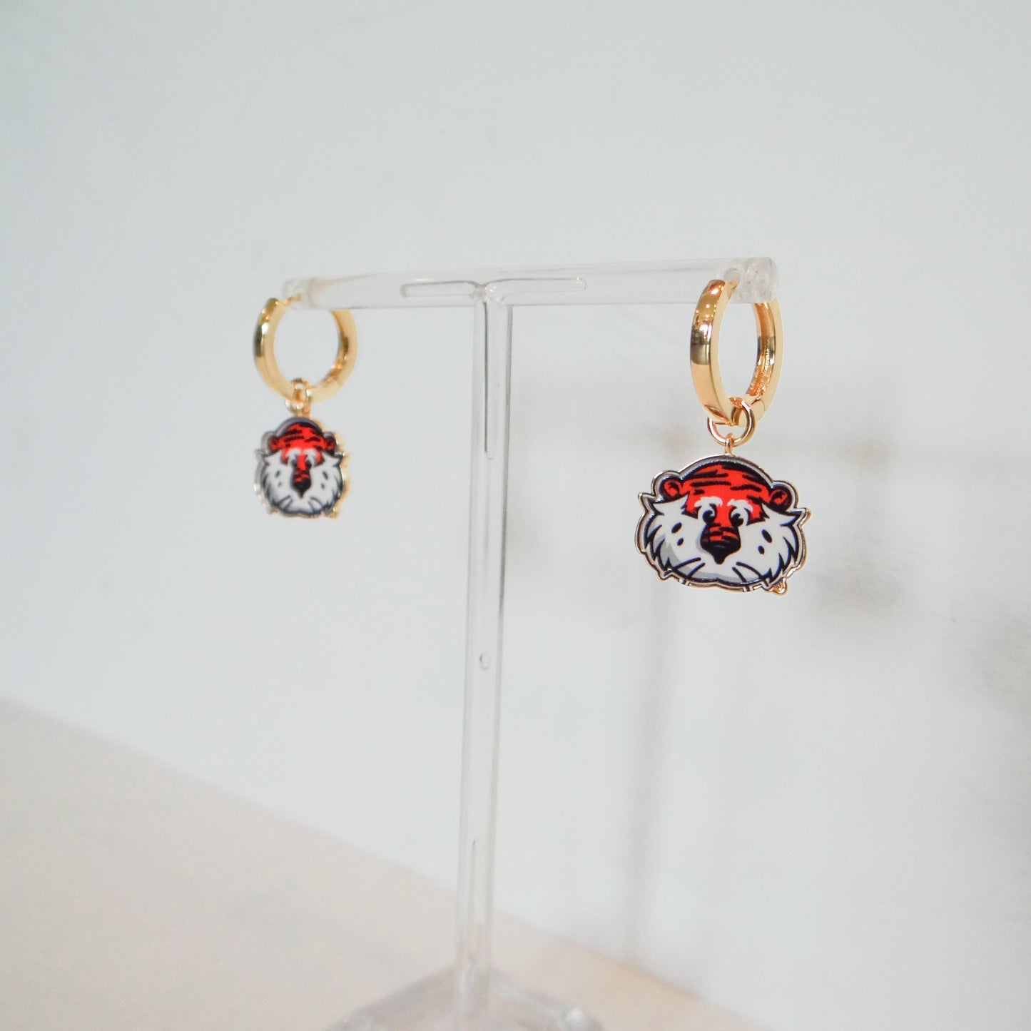 Aubie the Tiger Pendant Earrings
