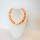 Orange Out Beaded Necklace