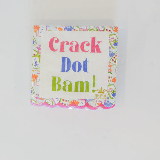 Crack Dot Bam Scallop Cocktail Napkins