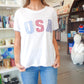 USA Patchwork Tee