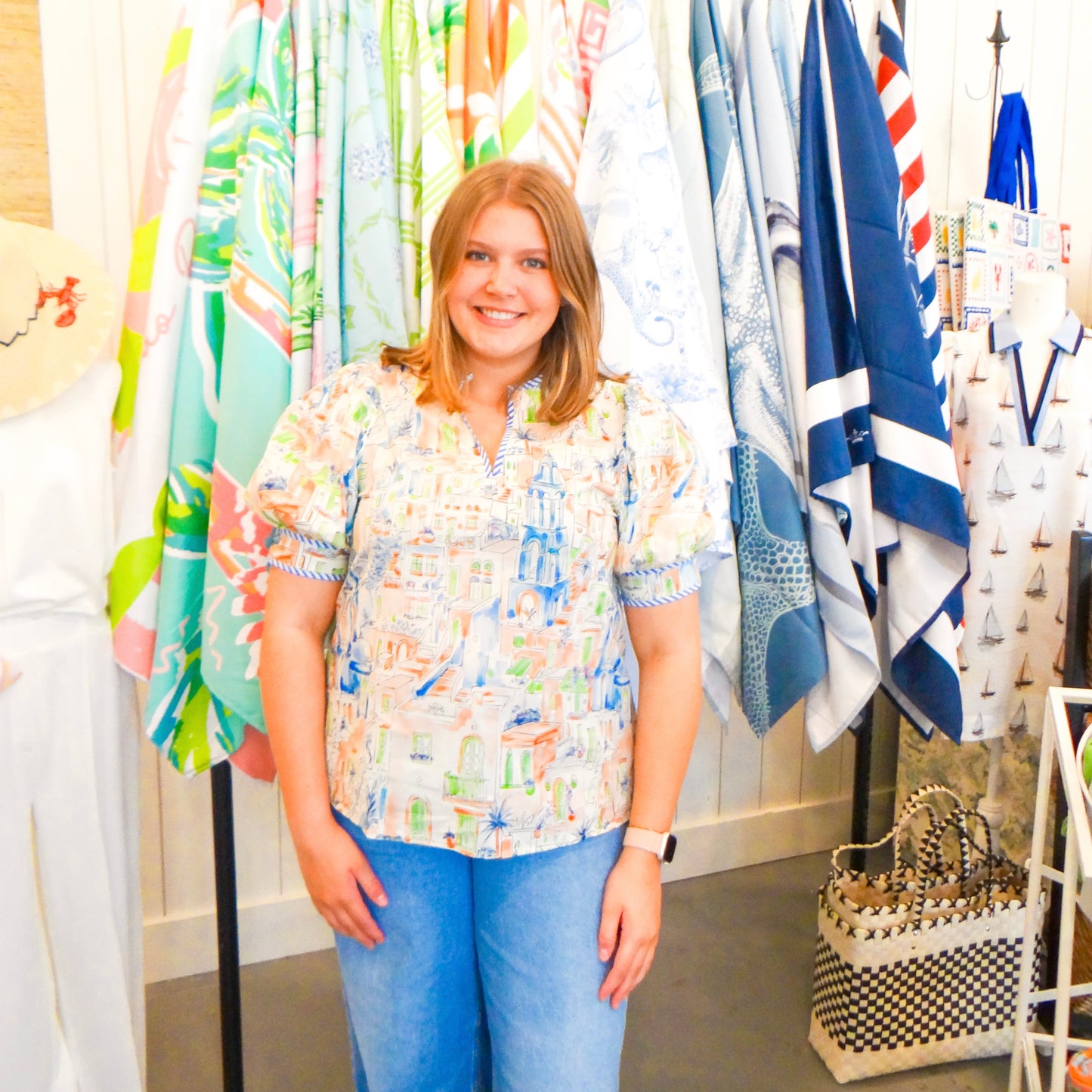 Mediterranean Muse Blouse