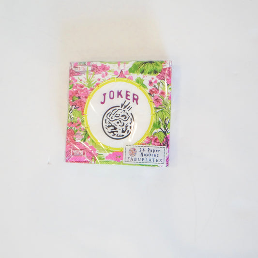 Mahjong Joker 24ct Cocktail Napkins