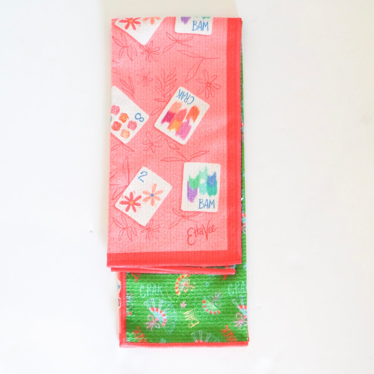 Bonjour Mahjong Tea Towel