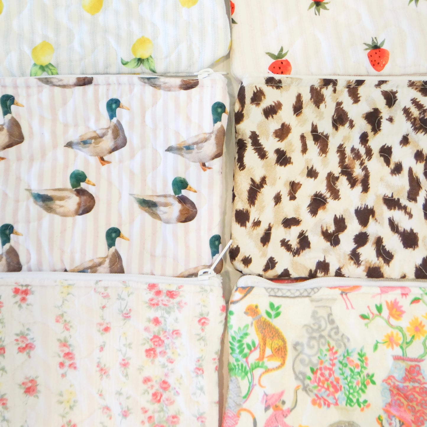 Quilted Makeup Bags