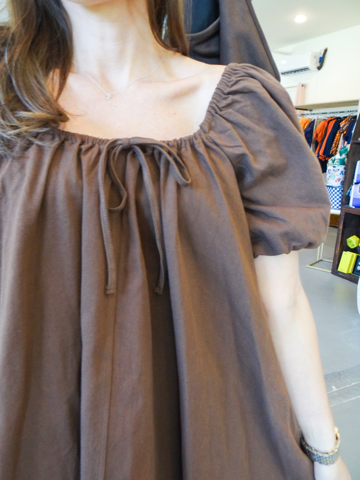 Brown Sugar Babydoll Dress
