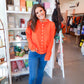 Orange Hour Cardigan