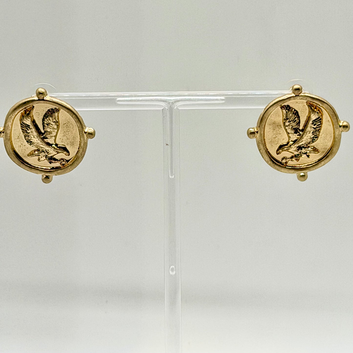 Coin Eagle Earrings