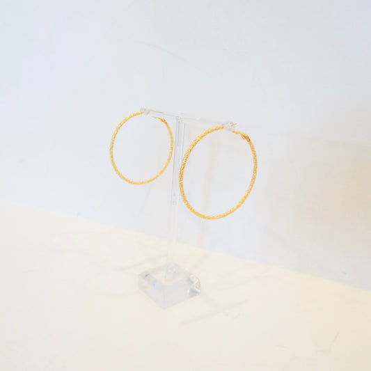 Glitter Gold Hoops