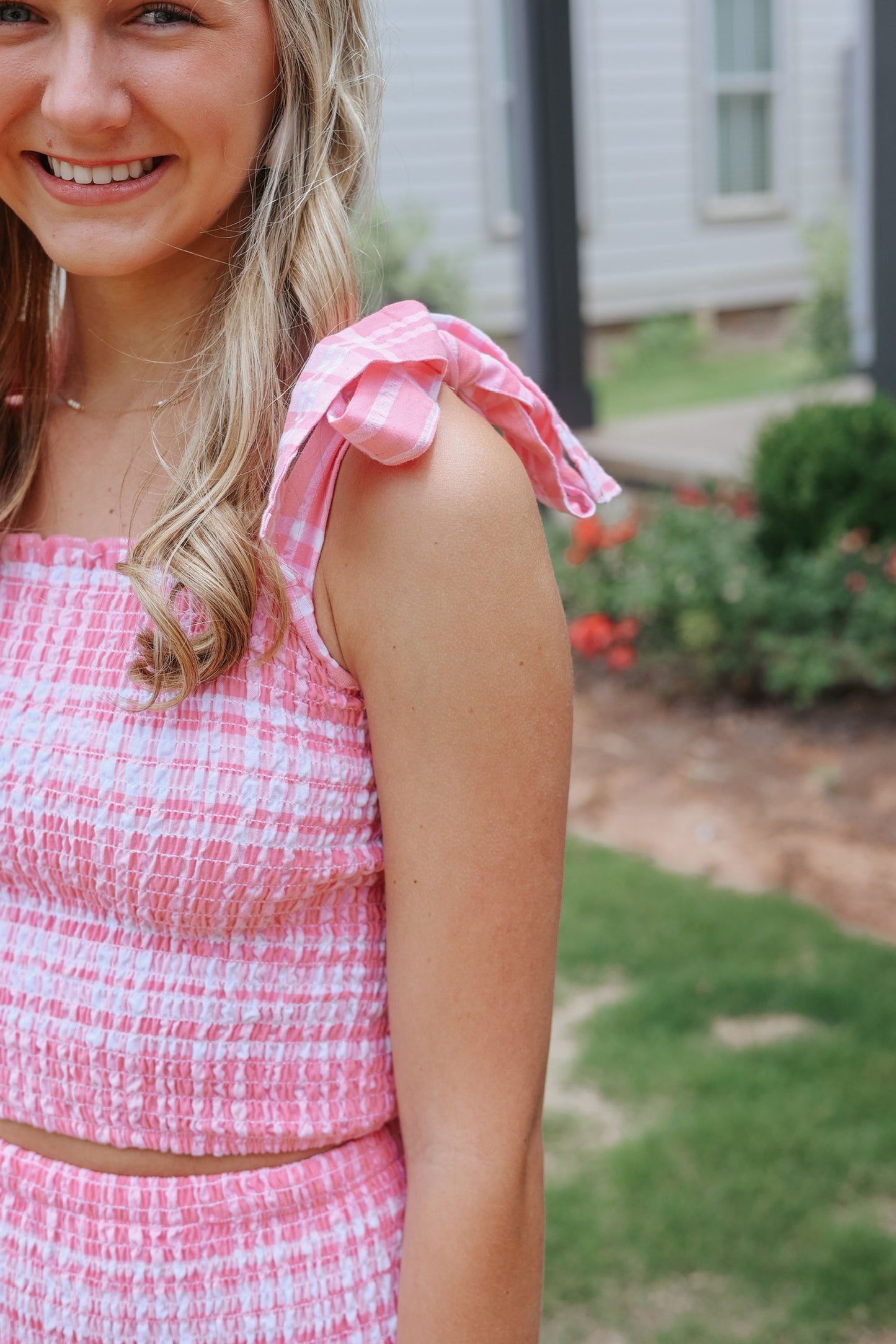 Smocked Maxi Skirt and Top Set