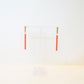 Gold and Orange Dangle Earrings
