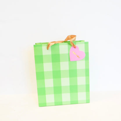 Medium Gingham Gift Bag