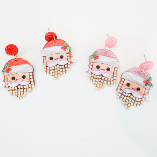 Christmas Santa Dangle Earrings