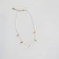 White and Gold Cross Necklace
