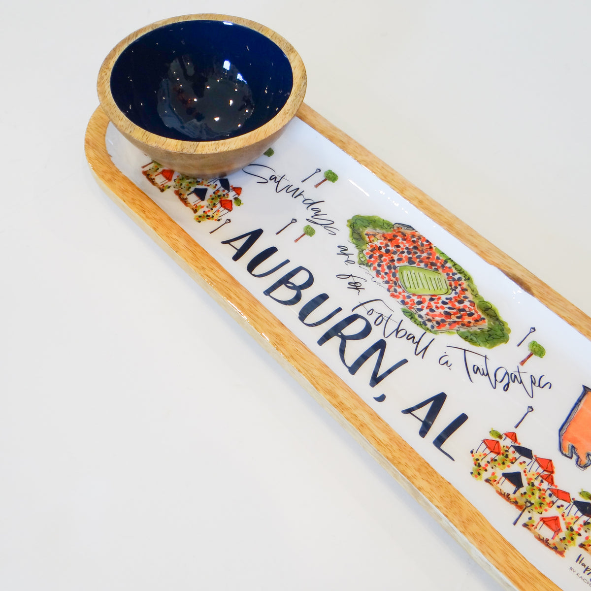 Auburn, AL Tailgate Tray & Bowl Set