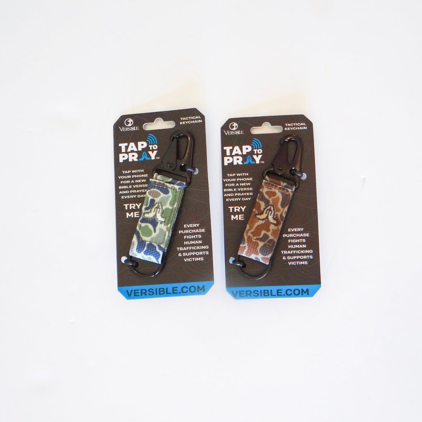 Tap to Pray Tactical Carabiner Keychain