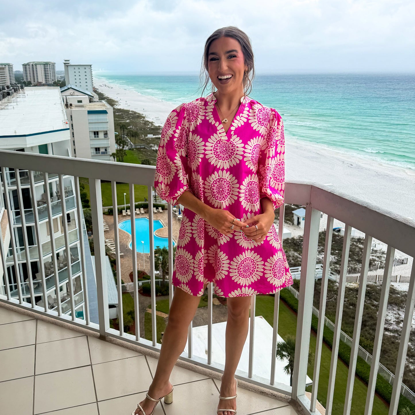 Rosé Tropics Dress