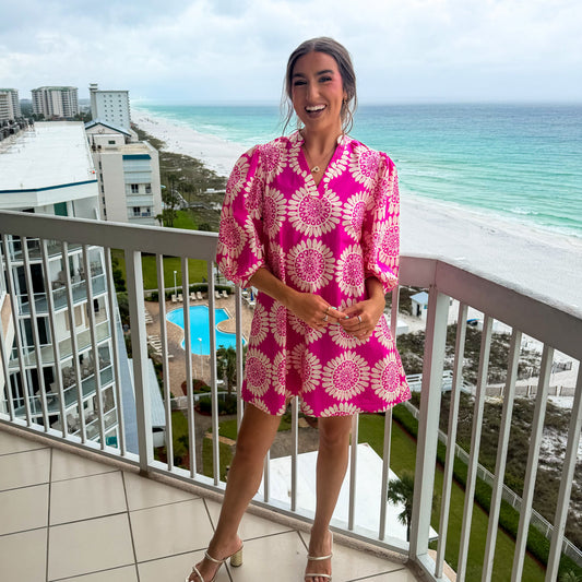 Rosé Tropics Dress