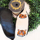 John Mark Enterprises Ribbon - Embroidered Tiger Canvas Fused Dupion 4x5 yd