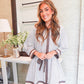 Mocha Mousse Striped Dress