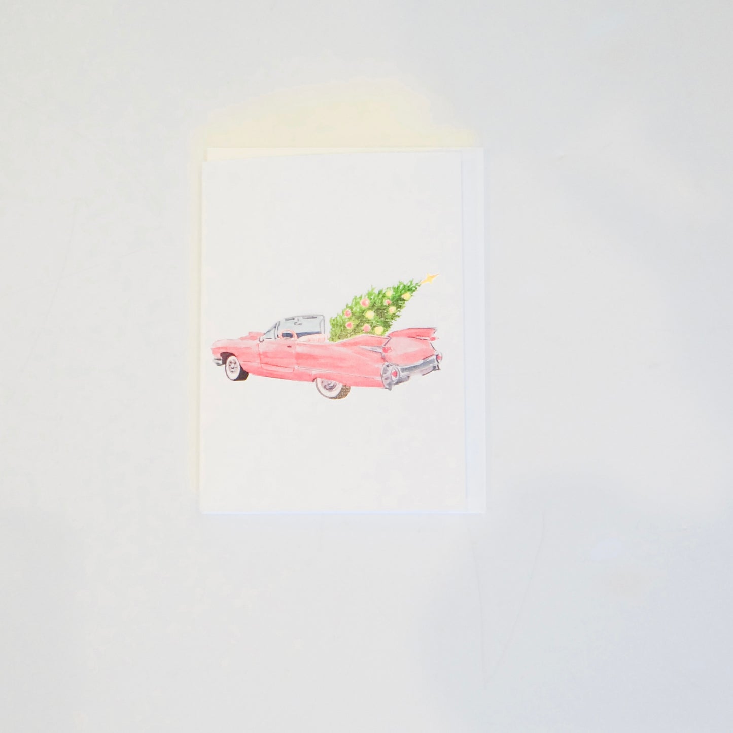 Pink Cadillac Christmas Card