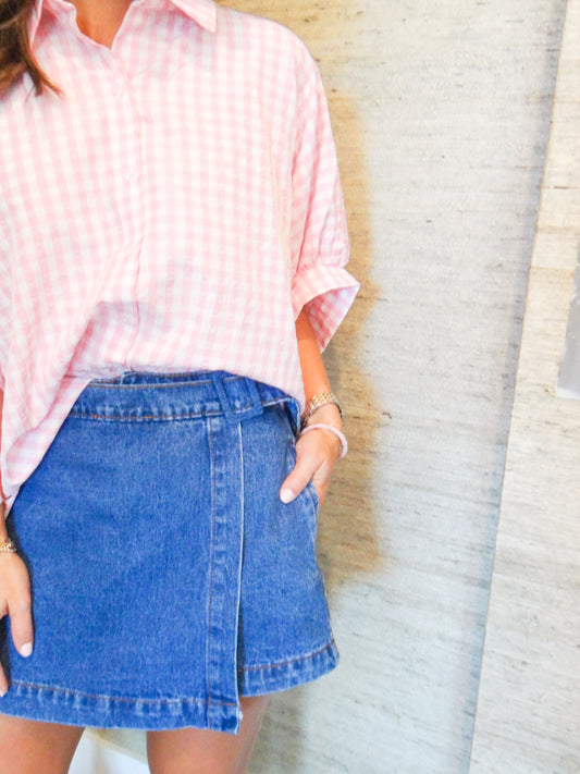 Denim Skort