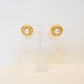 Vintage Gold Circle Studs