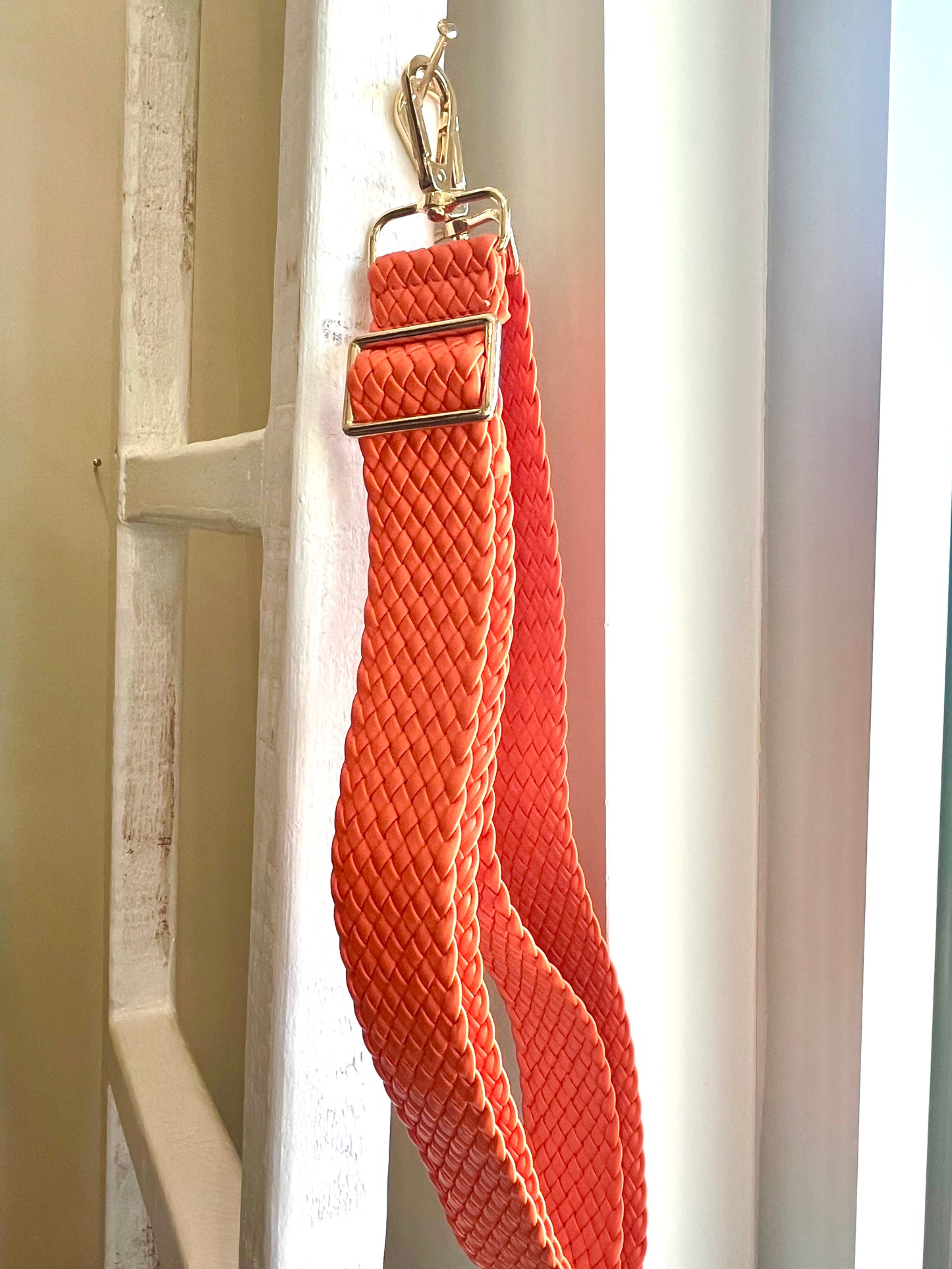 Orange Woven Purse Strap