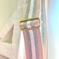 Gold and Silver Stripe Purse Strap