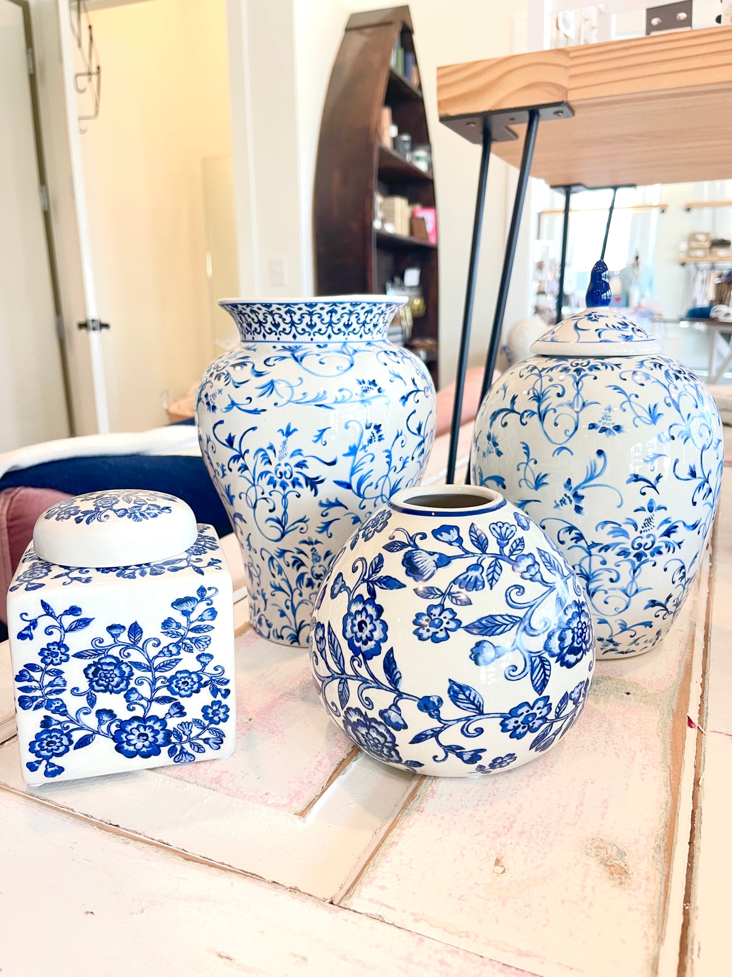 Blue and White Vases