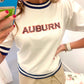 Sequin Varsity Auburn Sweater
