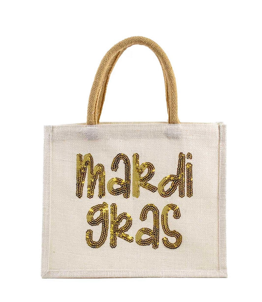 Mardi Gras Sequin Tote