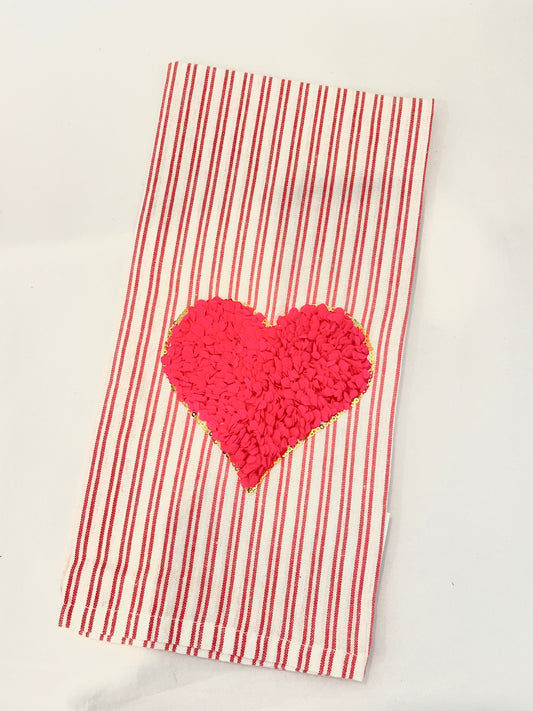 Heart to Heart Hand Towel