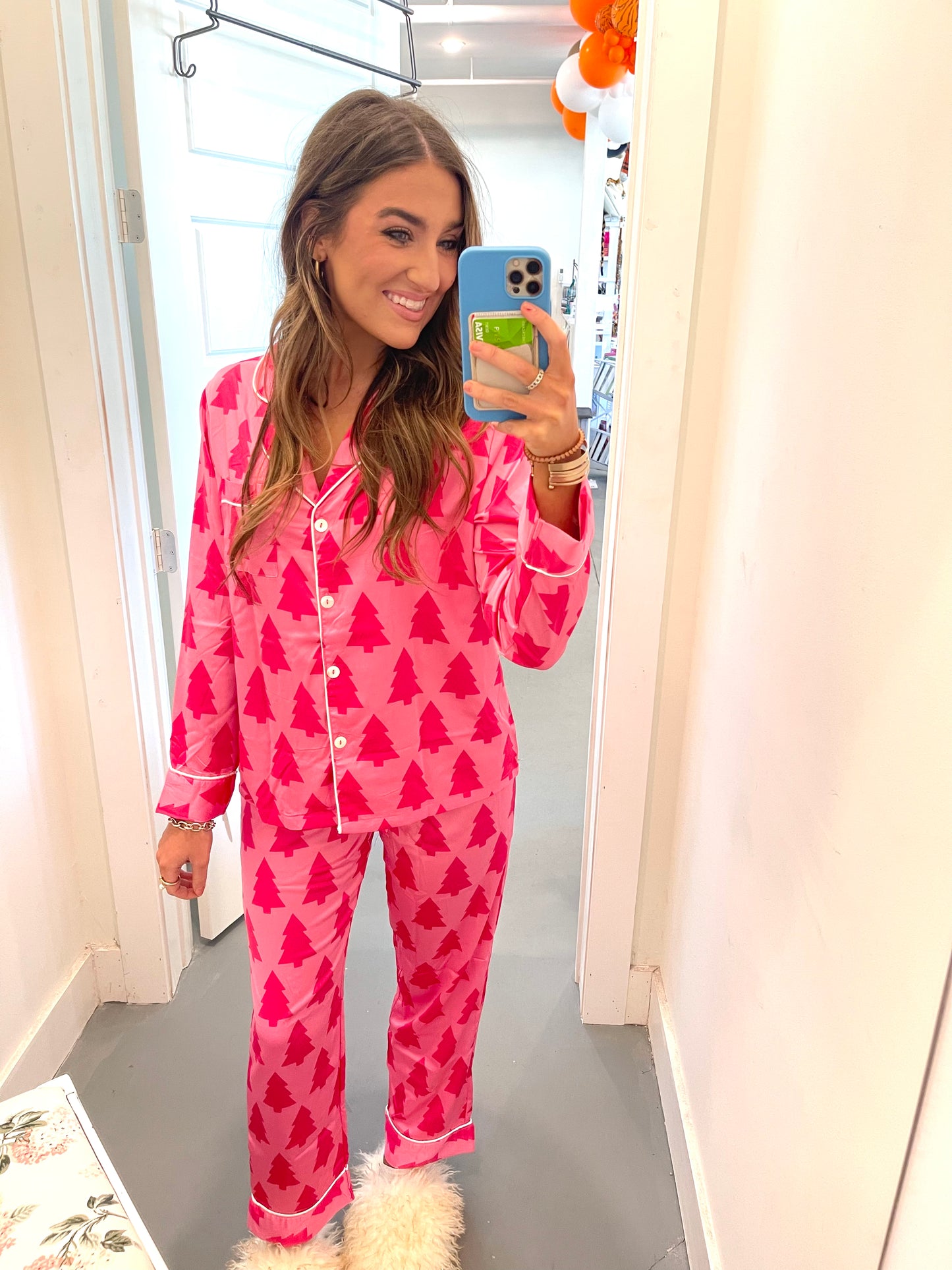 Dreaming of a Pink Christmas Pajama Set