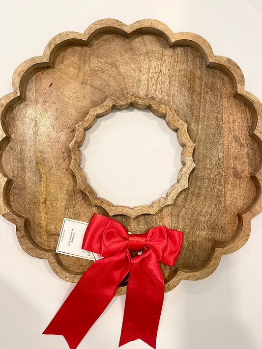 Wreath Wooden Serving Board