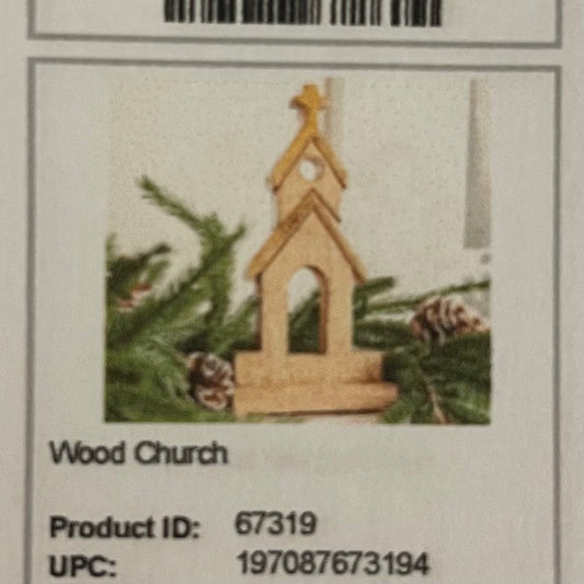 Wood Church Decor