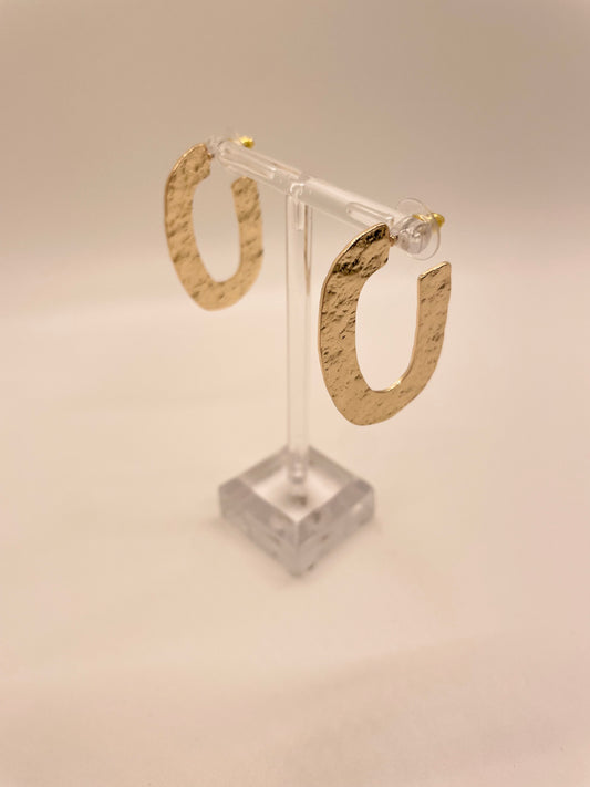 Earring of the Week 2/7- Textured Gold Hoops