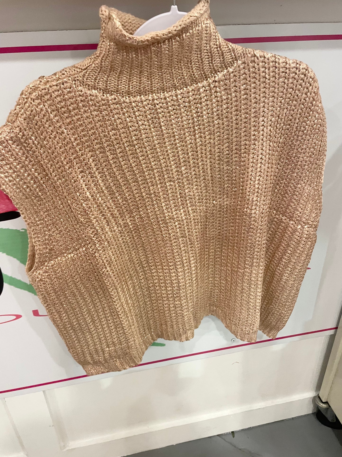 Gold Sweater Top