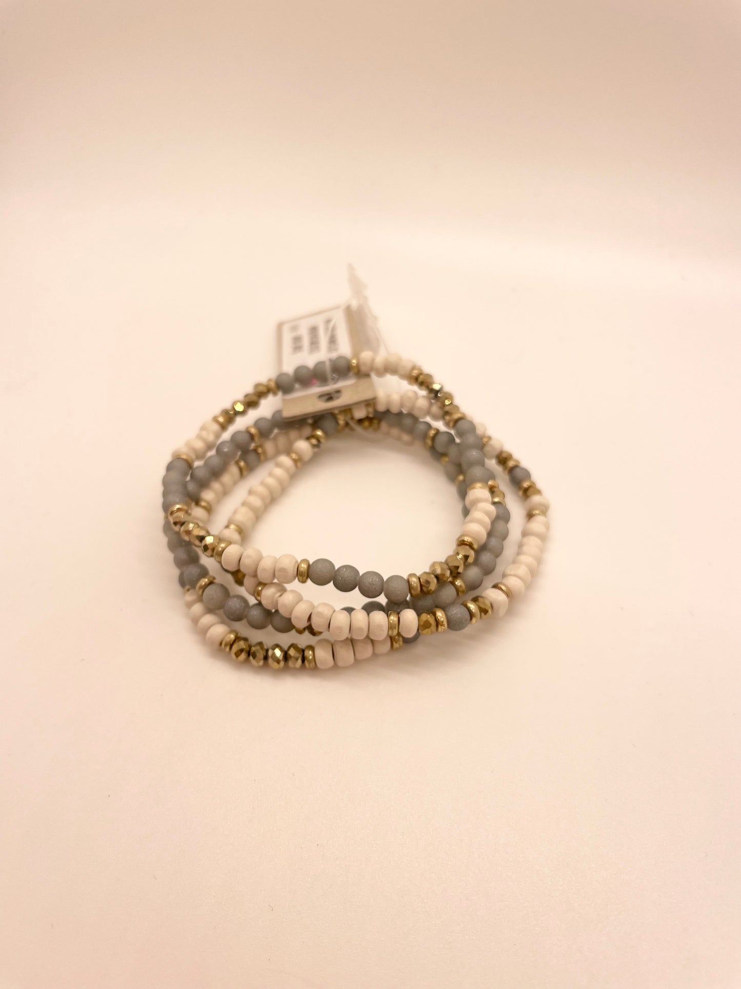 Natural Beads Bracelet Stack
