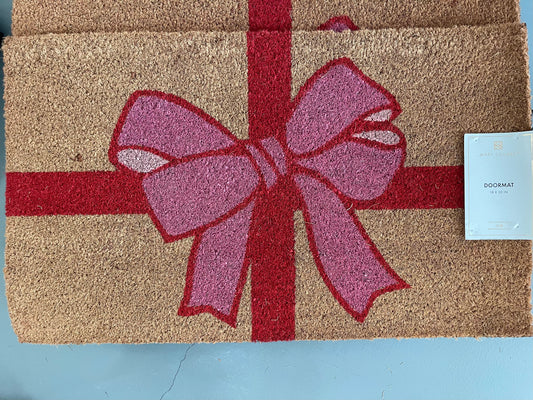 Christmas Bow Doormat